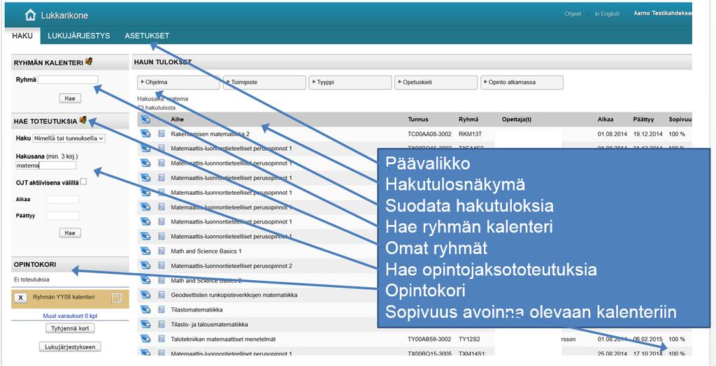Lukkarikoneen käyttöohje Lukkarikone Pikaohjeet Kysymyksiä ja vastauksia v. 2.