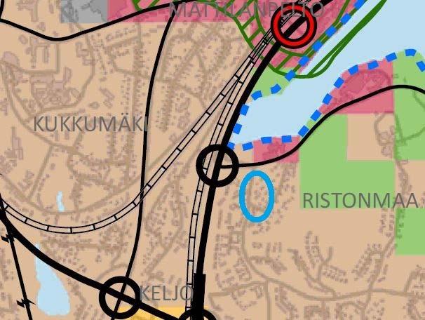 22:044 / TIENRISTI 1 / ASEMAKAAVASELOSTUS (6) 3.1.4 Maanomistus Tontti on pääosin yksityisessä omistuksessa vain kapeat alueet tontin etelä- ja länsiosissa ovat kaupungin omistuksessa (yhteensä n.