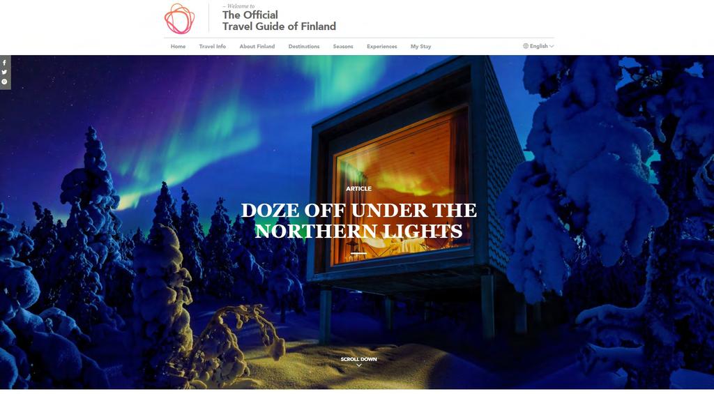 Kuva 2. Yksi suosituimmista visitfinland.com sivuston artikkeleista.