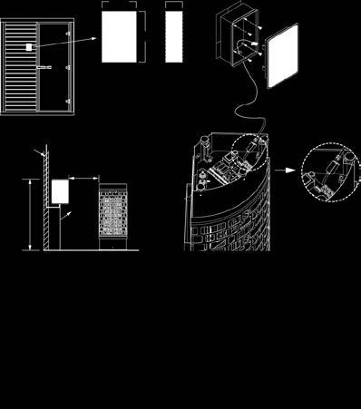 Tee seinään aukko annettujen mittojen mukaan. INSTALLATION OF THE CONTROL PANEL (SEE ILLUSTRATION). Mount the separate control panel in you preferred location.