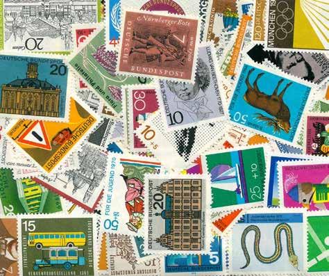 vuosilta 1956-89 Noin 165 postimerkkiä.