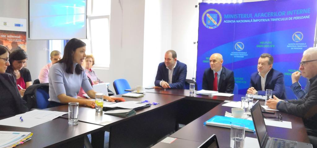 COUNTER TRAFFICKING IN THE BALTIC SEA REGION Vineta Polatside (4th from the left) speaks at the Romanian Ministry of the Interior in Bucharest in May 2019. Have you heard about the Mariana trench?