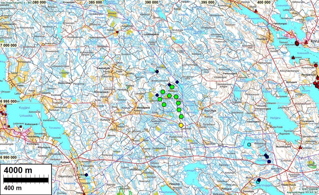 2 Sisältö Perustiedot... 2 Yleiskartat... 3 Inventointi... 4 Muinaisjäännökset... 7 1 Kyyjärvi Lehmineva NE... 7 2 Kyyjärvi Jyökinaho.