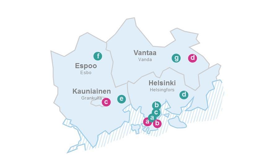 % vuoden tunneista Ilmanlaadun mittauspisteet