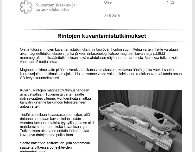 29 Työelämäyhteyshenkilöiltä saatiin virallinen mallipohja, jossa näkyy Pirkanmaan sairaanhoitopiirin Kuvantamiskeskus- ja apteekkiliikelaitoksen logo sekä tarvittavat ylä- ja alatunnisteet (kuva 4).