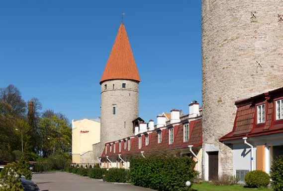 35 Grusbeken takainen torni. 19. Grusbeke-tagune torn Laboratooriumi 33 Grusbeken takainen torni rakennettiin 1300 1400-lukujen taitteessa, kun kaupunginmuuria vahvistettiin ja korotettiin.