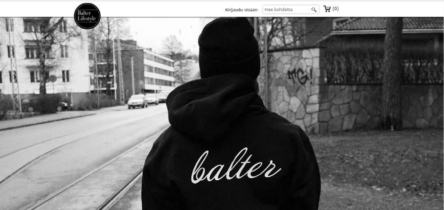 33 Kuva 17. Balter Lifestyle -verkkokaupan etusivu.