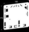 Sinkki 20 µm MP-2SD 4 674 74 Asennuslevy + pistorasia IP2 Levyyn on kiinnitetty maadoitettu kaksiosainen pistorasia IP2 pohjalevyllä.