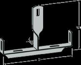 Lankahyllyn keskikannattimet Keskikannatin 55-75 mm Keskikannatin sopii 55 mm ja 75 mm:n lankahyllyille. Maks.kuorma = 40 kg.