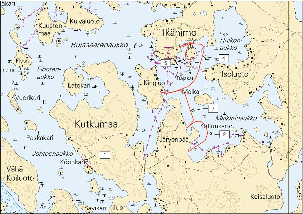 Kuva viitteeksi, karttaotteet ei merikartan mittakaavassa / Bild för referens, kortutdrag inte i sjökortets skala / Image for reference, chart extracts not to scale of chart ( Traficom,
