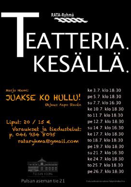ESITTÄÄ KESÄLLÄ 2019 KASINOSAAREN KESÄTEATTERISSA