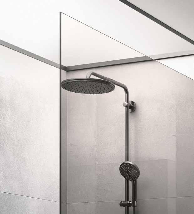 DUSCHOLUX Trattamento per vetro 34-35 Goccia d acqua su un vetro tradizionale.