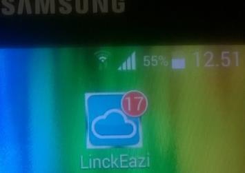 LinckEazi APPsin ikoni matkapuhelimen näytöllä 2.