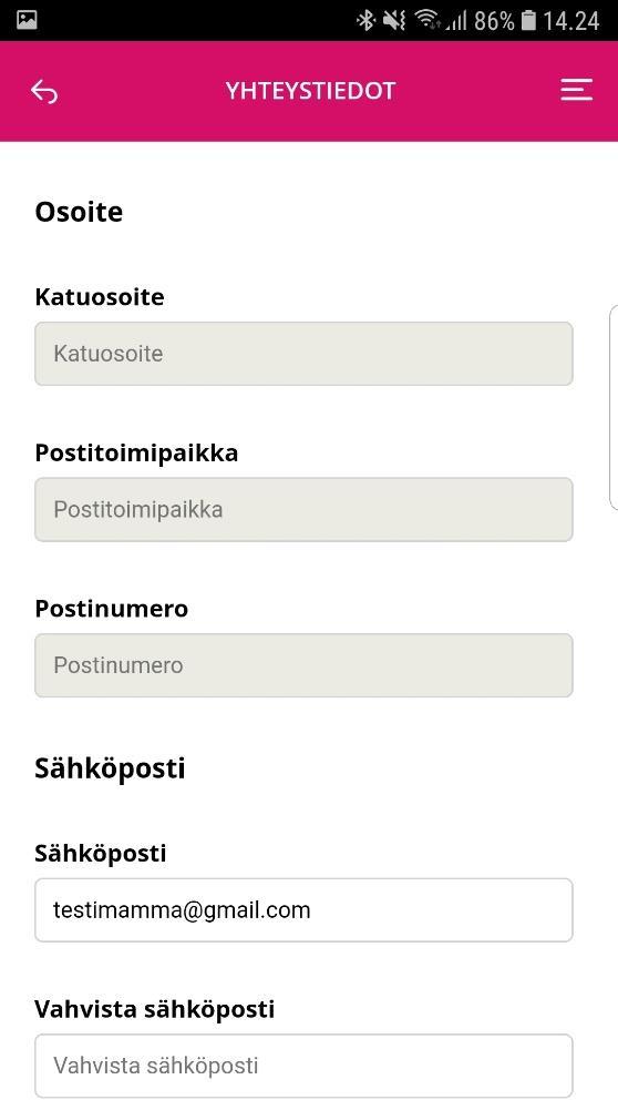 kautta muuttaa OMAA