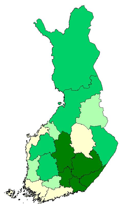 METSÄTEOLLISUUS ON OLEELLINEN OSA MAAKUNTIEN ELINVOIMAISUUTTA Metsäteollisuuden osuus