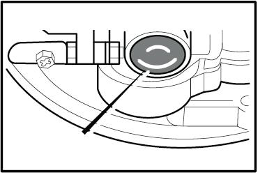 KÄYTTÖ MOOTTORIN SAMMUTUSVIPU Vapauta moottorin sammutusvipu ja moottori sekä terä pysähtyvät automaattisesti. Käynnistä moottori pitämällä samalla moottorin sammutusvipua käyttöasennossa (kuva 6).