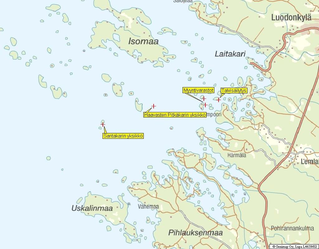 LIITE 2 Ympäristöhallinnon Karttapalvelu