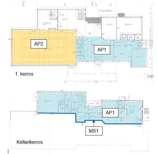 Alapohjarakenteet ja maanvastaiset seinät Alapohjarakenne AP1 on suunnitelma-asiakirjojen mukaisesti toteutettu maanvarainen, solumuovilla lämmöneristetty alapohjarakenne.