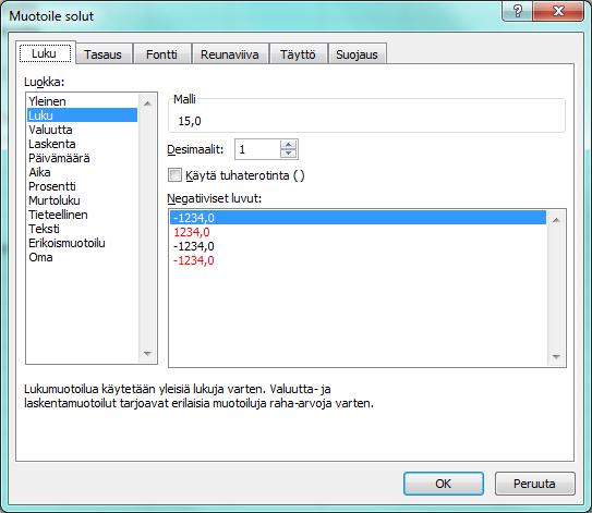 kertoo luvun 100:lla. Esim 1.