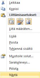 jälkeen seuraa viittauksia soluihin ja niiden välissäolevia