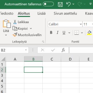 kaava Taulukkovalitsimet *voit lisätä uuden taulukon työkirjaan aktiivinen taulukko *työkirjassa on oletuksena 1: taulukko: taulu1 *vaihda taulukkoa klikkaamalla *kaksoisklikkaa ja