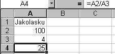 lisäämällä uuden laskutoimitusmerkin ja uuden viittauksen) 5.
