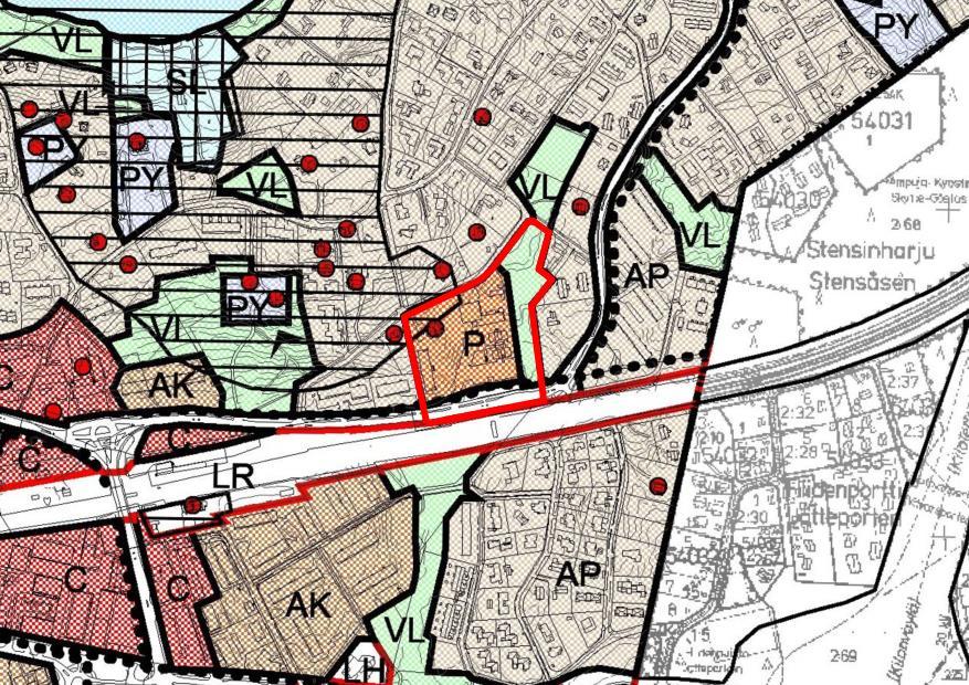 Helsingintie 10, Ak 220 5.6.2018 5(17) Kuva 2. Ote Kauniaisten maankäytön yleissuunnitelmasta 2004 (Masu 2). 1.2.3 Maankäytön ja asumisen kehityskuva 2015 1.2.4 Asemakaava Kauniaisten kaupunginvaltuuston 21.