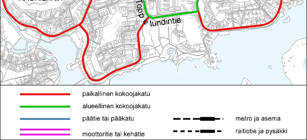 Alueelta on sujuvat pyöräilyn yhteydet niin Matinkylään, Tapiolaan kuin Helsinkiinkin.
