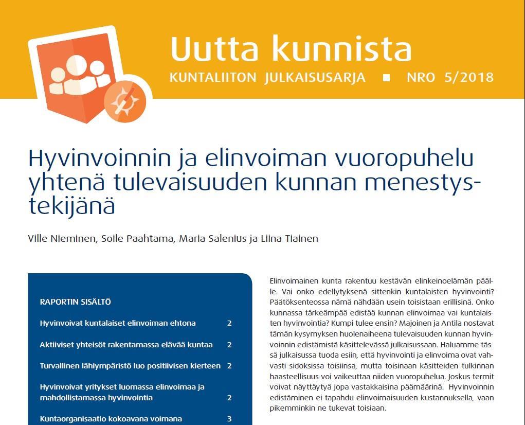 Hyvinvoinnin ja elinvoiman vuoropuhelu Keskiössä