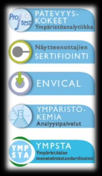 digitalisaation kehittäminen Tarjoamme: Kemiallinen ja ekotoksikologinen analysointi Metallien,