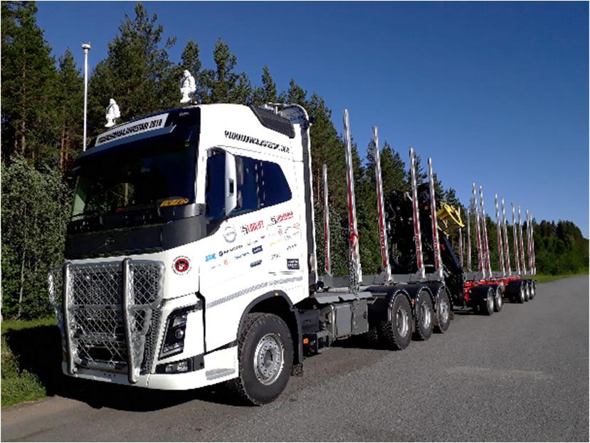 Puutavarayhdistelmä 1 (kuva 13) - - Volvo FH16 8x4*4 (akselistorakenne tridem), vuosimalli 2018,