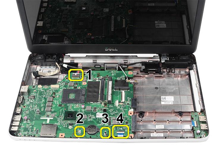 4. Irrota emolevyn kiinnittävät ruuvit. 5. Nosta emolevy ylös viistossa asennossa ja vedä se ulos LAN-, VGA-, HDMI- ja USB-liittimistä. Emolevyn asentaminen 1.