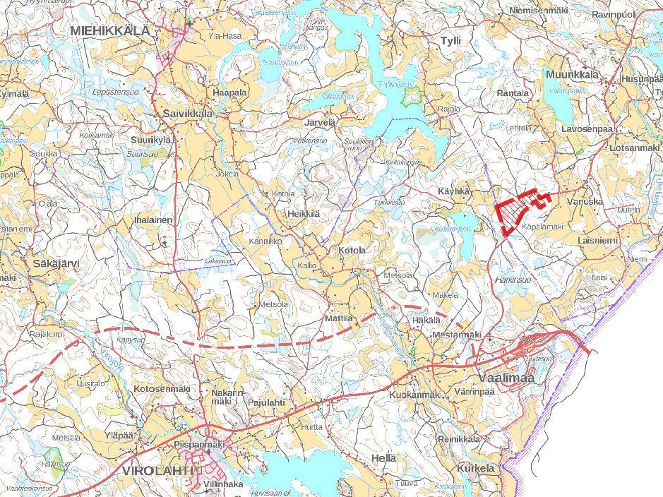 Arkeologinen inventointi 1 MIEHIKKÄ, MUURIKKALAN OSAYLEISKAAVAN MUUTOS, ARKEOLOGINEN INVENTOINTI ARKISTO-JA REKISTERITIEDOT: Tutkimuksen laji: arkeologinen inventointi Tutkimuslaitos: