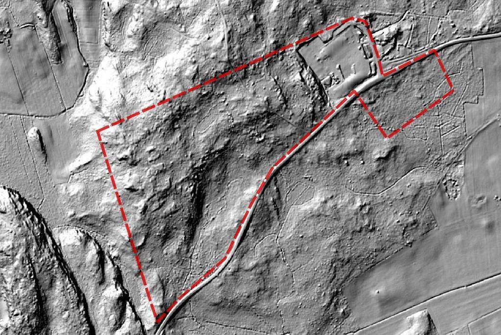 Arkeologinen inventointi 6 Kartta 6. Viistovalomalli maanmittauslaitoksen tuottamasta laserkeilausaineistosta. Mk 1 : 10 000.
