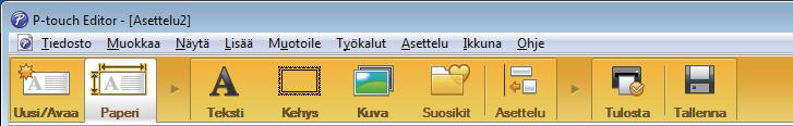 P-touch Editorin käyttäminen