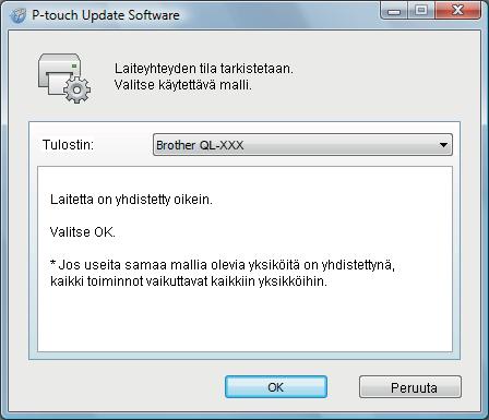 P-touch-ohjelmiston päivittäminen 3 Valitse [Laitteen päivitys] -kuvake.