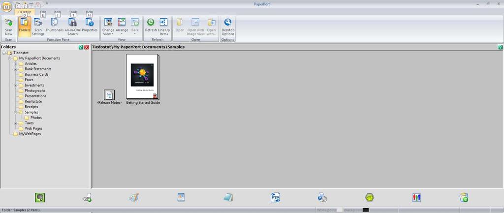 Skannaaminen tietokoneen avulla Skannaaminen Nuance PaperPort 14SE:n tai muiden Windows -sovellusten avulla 6 Skannaaminen Nuance PaperPort 14SE:n avulla 6 Voit skannata skanneriohjaimeen kuuluvalla