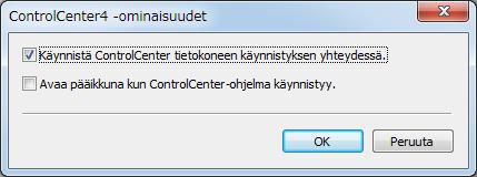 Laitteen hallinta tietokoneesta käsin 2 Osoita Määritykset ja valitse sitten Ominaisuudet.