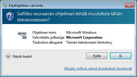 Verkon valmisteleminen tietokoneella skannausta varten (Windows Vista, Windows 7, Windows 8,
