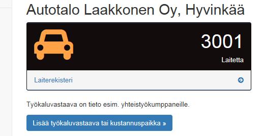 12 Kuva 8. Kirjattujen erikoistyökalujen määrä Hyvinkään toimipisteessä 4.3 Inventointi ja auditointi Inventointi tehtiin samalla, kun erikoistyökalut asennettiin uusille paikoilleen.