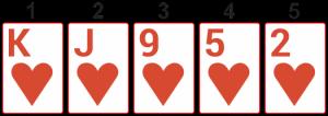 Pokerikädet Yksittäisistä korteista ässä on arvokkain kortti. Ässää voidaan käyttää myös ykkösenä suorissa ja värisuorissa, mutta silloin se lasketaan vähäarvoisimmaksi kortiksi.