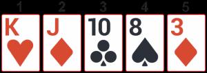 Pari Kaksi samanarvoista korttia ja kolme muuta eriarvoista korttia Parien paremmuus määräytyy ensisijaisesti parin arvon mukaan (1).