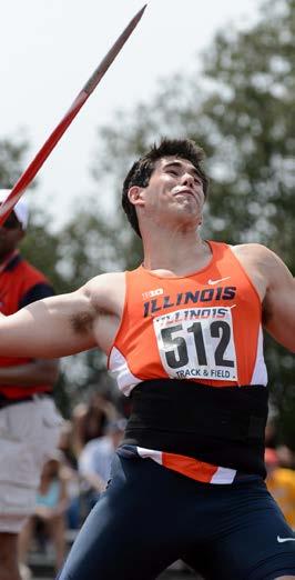 .. Moved up to third on Illinois all-time list for the javelin with a heave of 65.64m (215-4) at the Jim Click Shootout... Won the javelin event at three meets... Academic All-Big Ten.