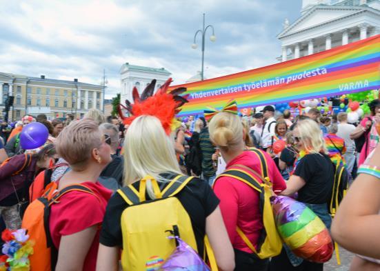 kumppani. Varmalle keskeistä Pride-työssä on ollut puhua yhdenvertaisen työelämän puolesta. Varmalaisia on valmennettu teemaan liittyen läpi vuoden.