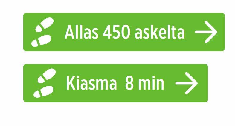 Alustavia ideoita, kävelyreitit Liikkuminen on olennainen osa asioiden hoitamista.