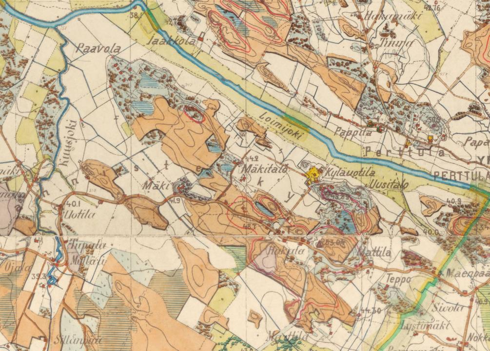 Sata vuotta isojaosta - Manninen 1880-luvulla Uusia peltoja Asutus hakeutunut tien varteen Kylä-Uotilassa kauppias: merimies Karl Signell Vuonna 1890 Paavolassa pidettiin maanviljelijäkokous ja