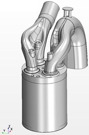 35 5.1 Geometry modification in STAR CCM+ The geometry for the particular engine was given.