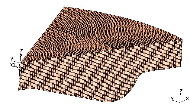 39 therefore simplified to flat surface. This flathead mesh, that is used in the all following simulations in this thesis, is visible in Figure 21.