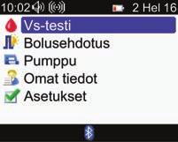 Tietoa uudesta järjestelmästä 1 Päävalikon ominaisuudet 1 2 3 4 5 6 7 1. Äänikuvake Näkyy, kun merkkiääni on käytössä. 2. Kellonaika 3. Värinäkuvake Näkyy, kun värinä on käytössä. 4. Päivämäärä 5.