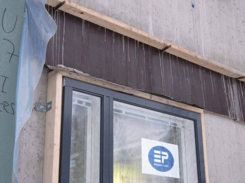 (Leskinen Arto 2018) Betonirakentamisessa runkovaiheen rakennusaikainen kastuminen ei ole ongelmallista, jos betonin
